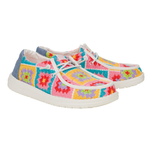 Wendy Crochet Squares - Pink/Multi - Image 2