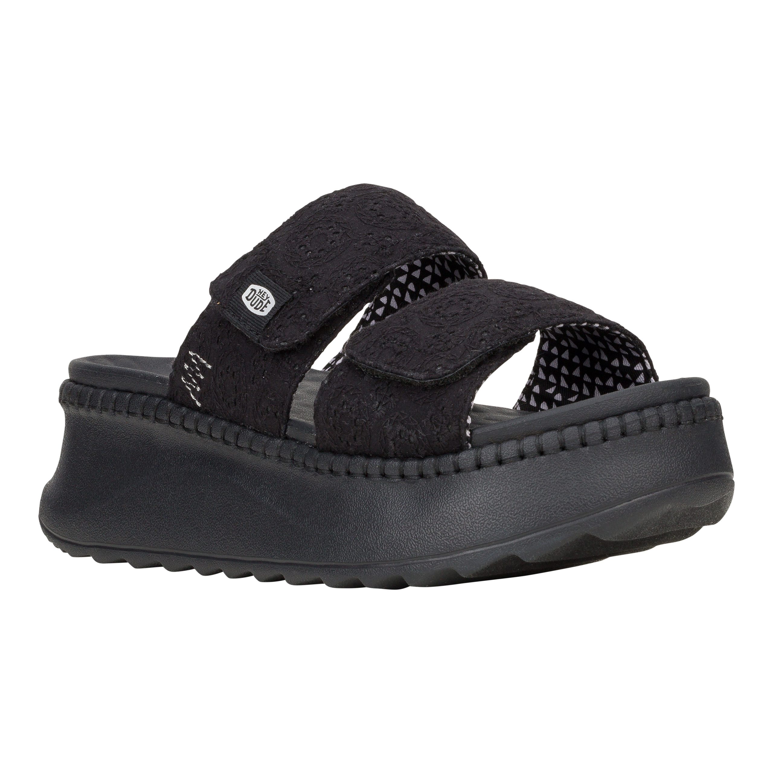 Delray Slide Eyelet - Black - Image 7