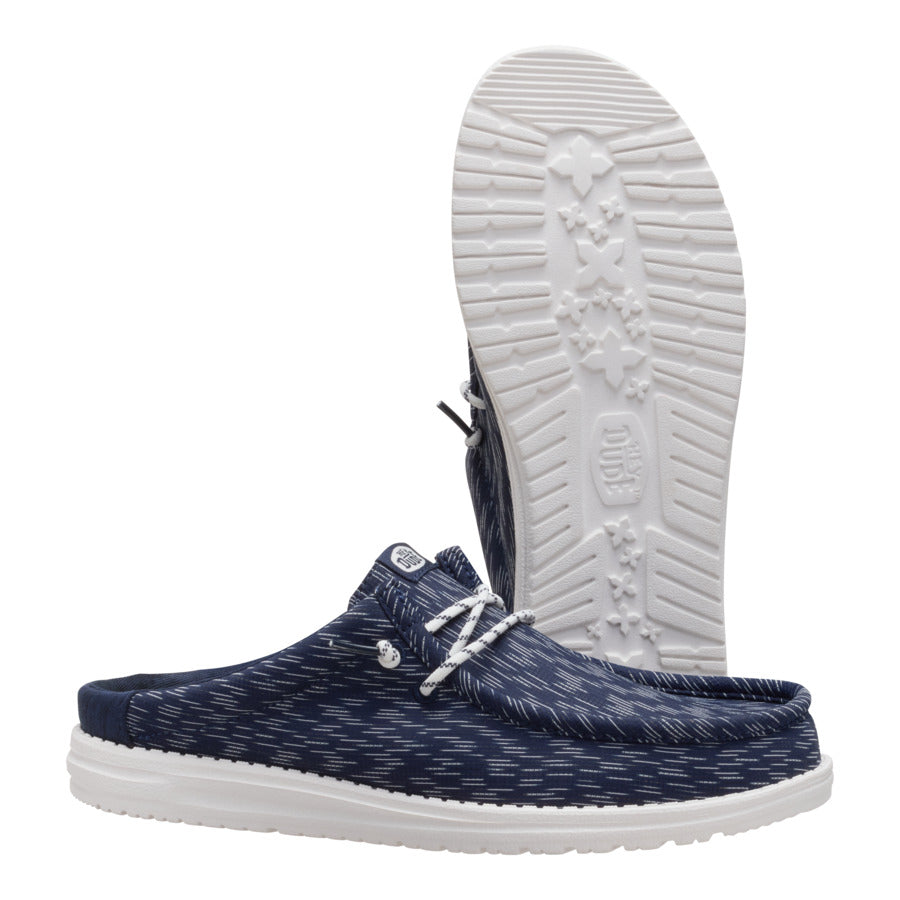 Wally Slip Jersey Jacquard - Navy Blazer/White - Image 3