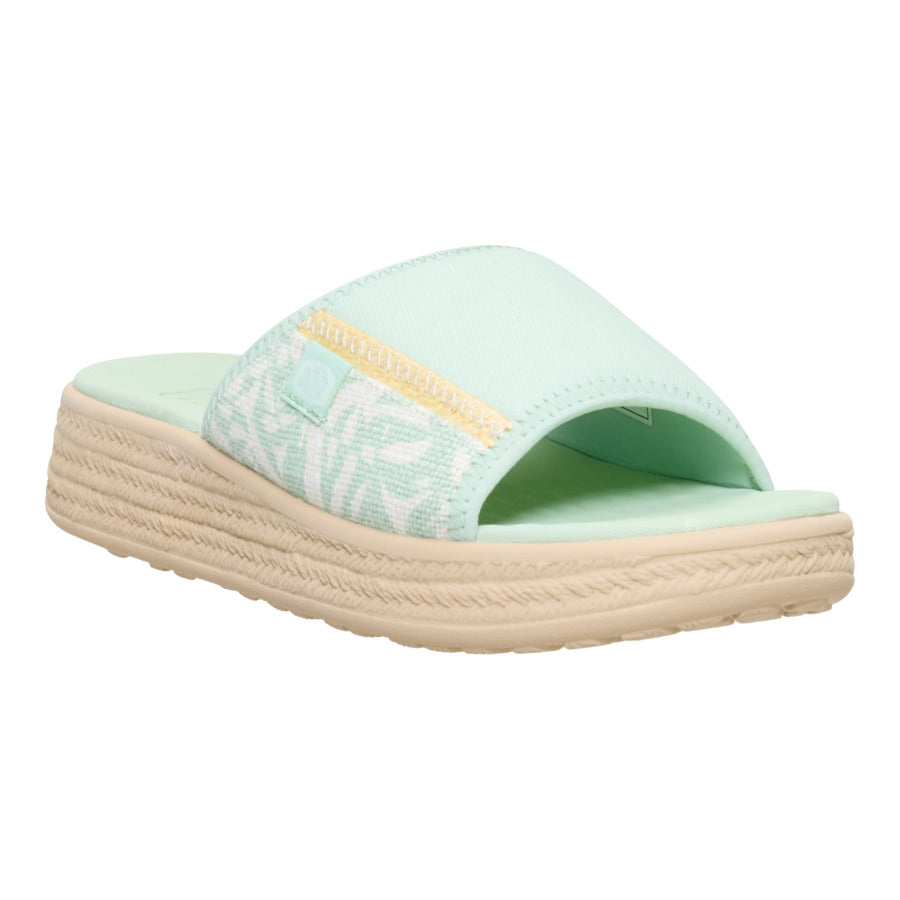 Tide Espadrille Slide - Celadon Green/Multi - Image 7