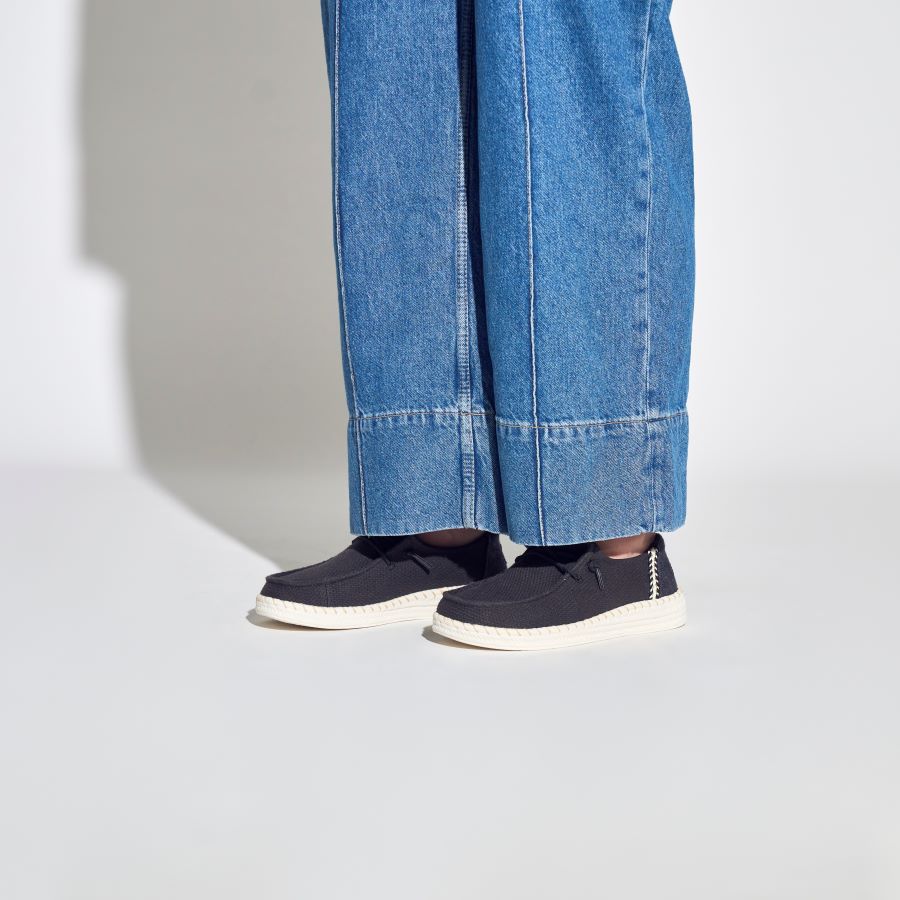 Wendy Espadrille Woven - Black - Image 2