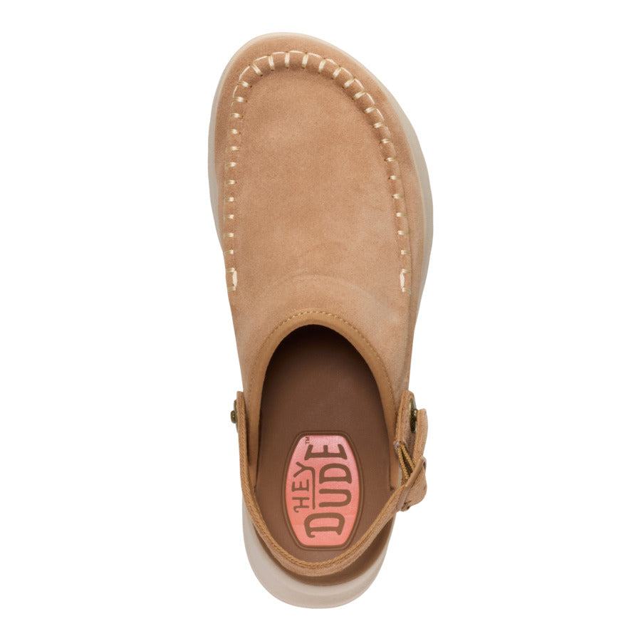 Delray Clog Suede - Tan - Image 8