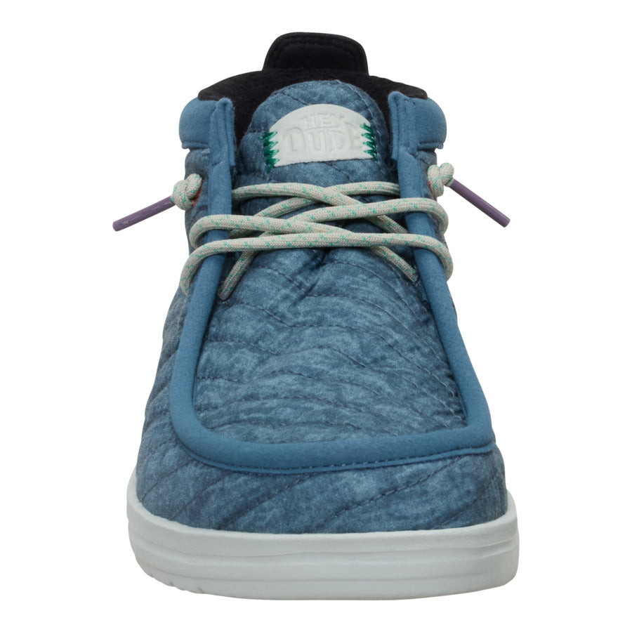 Wally Mid Gripr Washed Quilt - Stormy Blue/Multi - Image 4